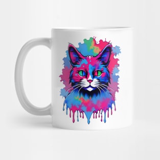 Tie Dye Cat Mug